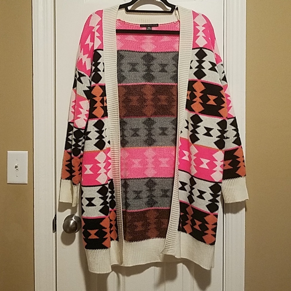 Vibala Neon Long Cardigan